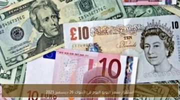 تحرك هادئ.. سعر اليورو يسجل استقراراً أمام الجنيه المصري في تعاملات الخميس